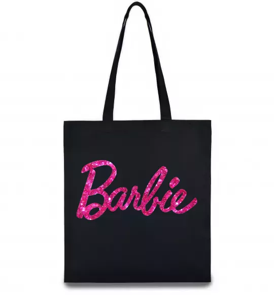 Еко-сумка Barbie напис Чорний фото