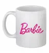 Чашка керамическая Barbie напис Белый фото