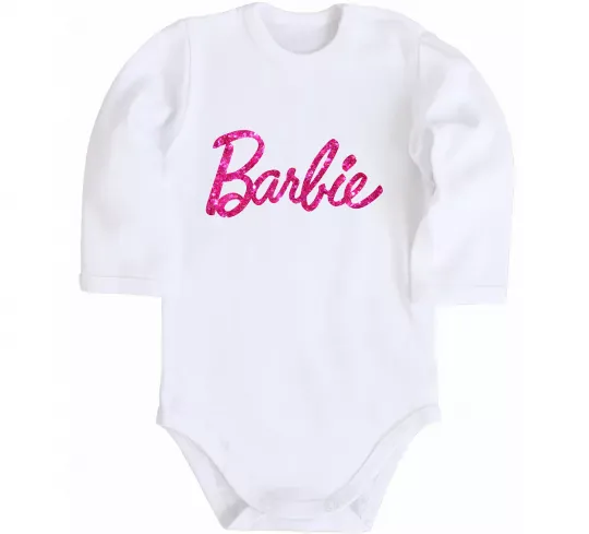 Детский боди Barbie напис Белый фото