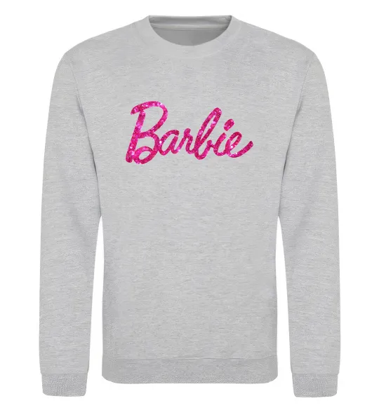 Свитшот Barbie напис Серый меланж фото