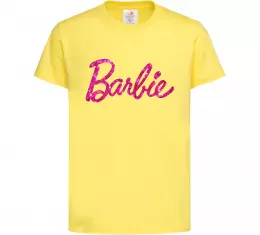 Детская футболка Barbie girls Лимонный фото