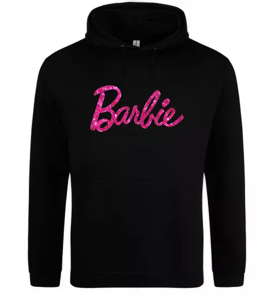 Жіноча толстовка (худі) Barbie напис Чорний фото