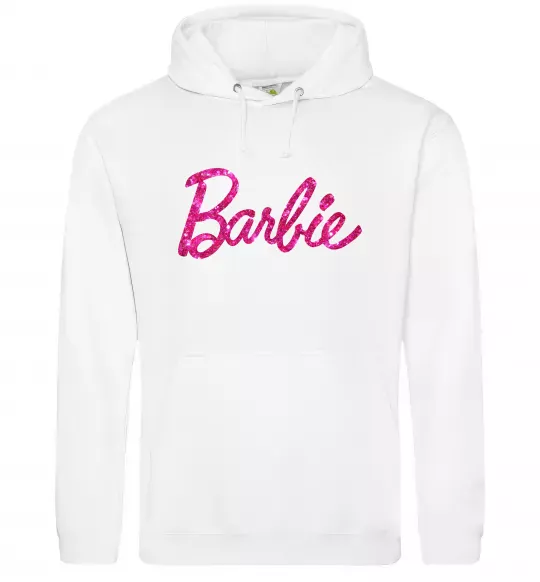 Жіноча толстовка (худі) Barbie напис Білий фото