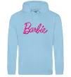 Жіноча толстовка (худі) Barbie напис Блакитний фото