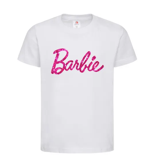 Детская футболка Barbie напис Белый фото