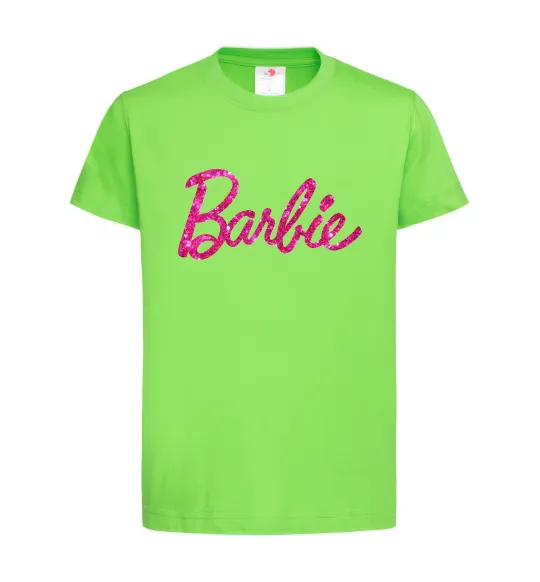 Детская футболка Barbie напис Лаймовый фото