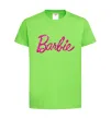 Детская футболка Barbie напис Лаймовый фото