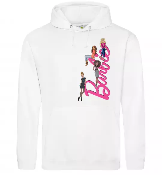 Жіноча толстовка (худі) Barbie girls Білий фото
