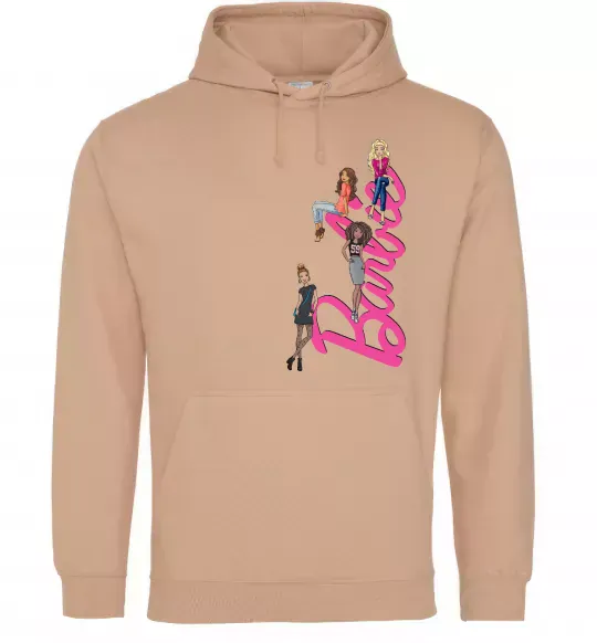 Жіноча толстовка (худі) Barbie girls Пісочний фото