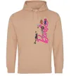 Жіноча толстовка (худі) Barbie girls Пісочний фото