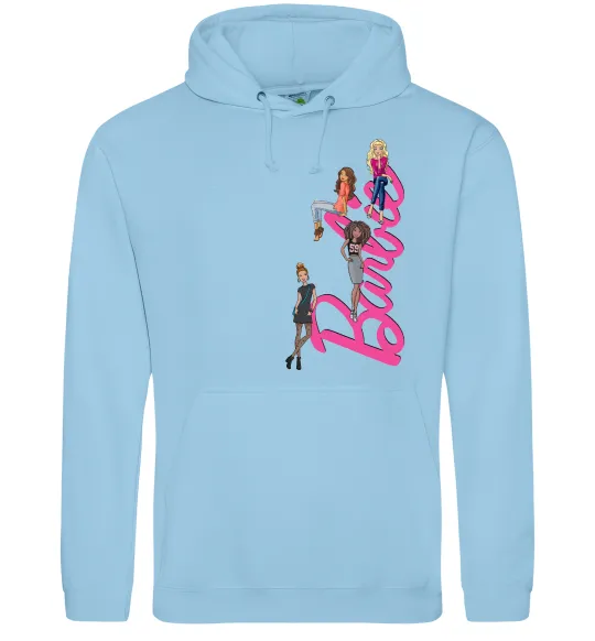 Женская толстовка (худи) Barbie girls Голубой фото