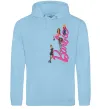 Женская толстовка (худи) Barbie girls Голубой фото