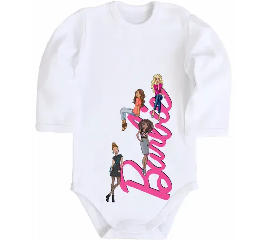 Детский боди Barbie girls Белый фото