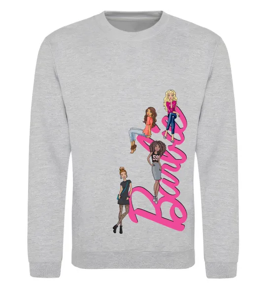 Свитшот Barbie girls Серый меланж фото