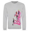 Свитшот Barbie girls Серый меланж фото