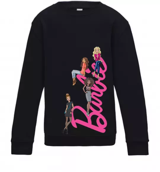 Детский Свитшот Barbie girls Черный фото