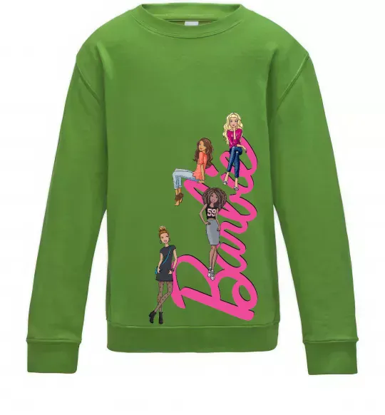 Детский Свитшот Barbie girls Лаймовый фото