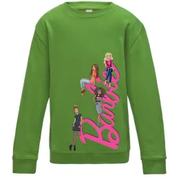 Детский Свитшот Barbie girls Лаймовый фото