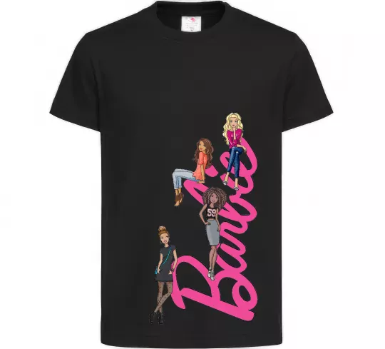 Детская футболка Barbie girls Черный фото