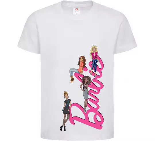 Детская футболка Barbie girls Белый фото
