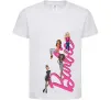 Детская футболка Barbie girls Белый фото