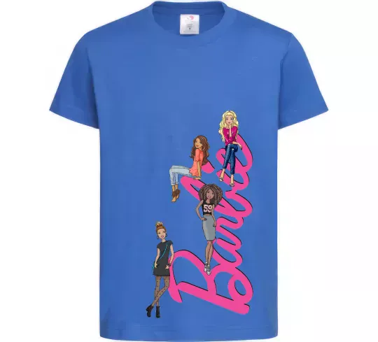 Детская футболка Barbie girls Ярко-синий фото