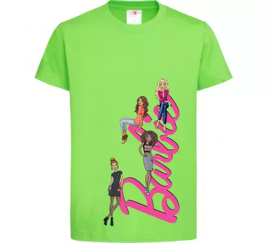 Детская футболка Barbie girls Лаймовый фото