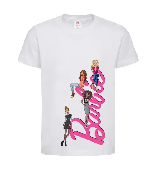 Детская футболка Barbie girls Белый фото