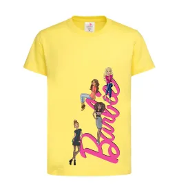 Дитяча футболка Barbie girls Лимонний фото