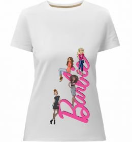 Женская премиум футболка Barbie girls