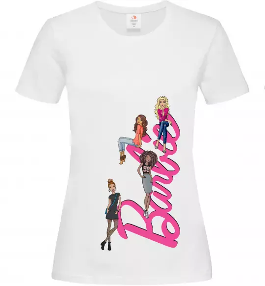 Женская футболка Barbie girls Белый фото