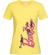 Женская футболка Barbie girls Лимонный фото