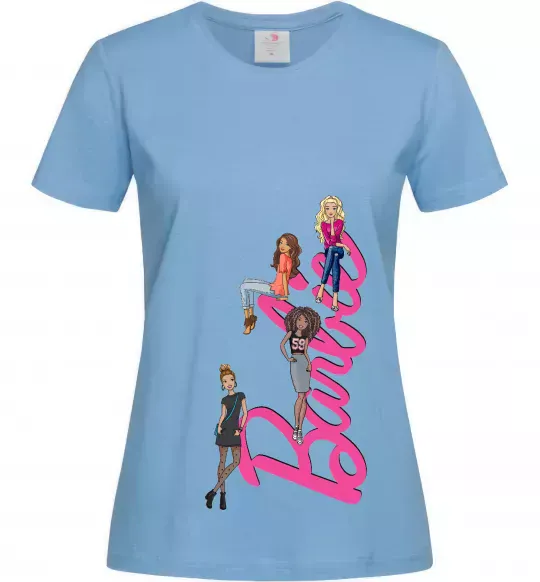 Женская футболка Barbie girls Голубой фото