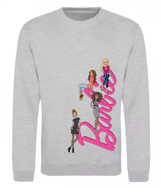 Свитшот Barbie girls Серый меланж фото