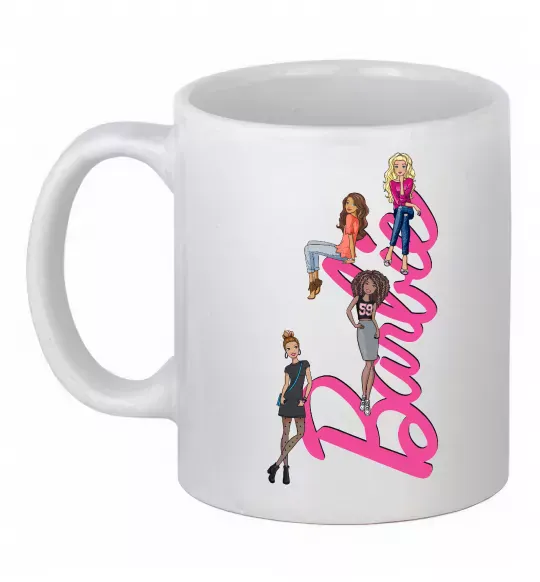 Чашка керамическая Barbie girls Белый фото