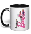 Чашка с цветной ручкой Barbie girls Черный фото