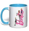 Чашка с цветной ручкой Barbie girls Голубой фото