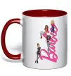 Чашка с цветной ручкой Barbie girls Красный фото