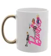 Чашка с цветной ручкой Barbie girls Золото фото