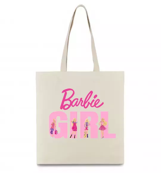 Еко-сумка Girl Barbie Бежевий фото
