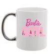 Чашка с цветной ручкой Girl Barbie Серебро фото