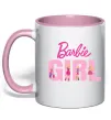 Чашка с цветной ручкой Girl Barbie Нежно розовый фото