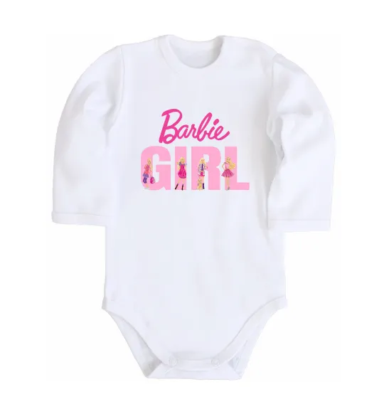 Детский боди Girl Barbie Белый фото