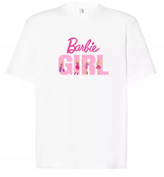 Футболка Оверсайз Girl Barbie Белый фото