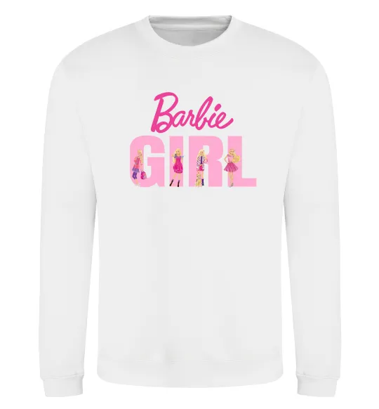 Світшот Girl Barbie Білий фото