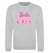 Світшот Girl Barbie Сірий меланж фото