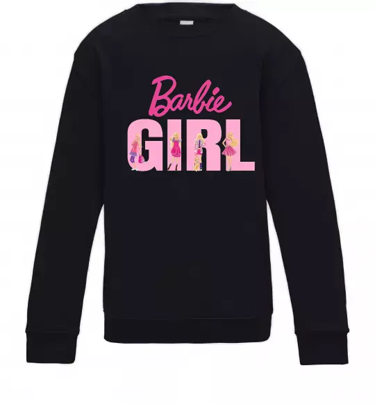 Детский Свитшот Girl Barbie Черный фото
