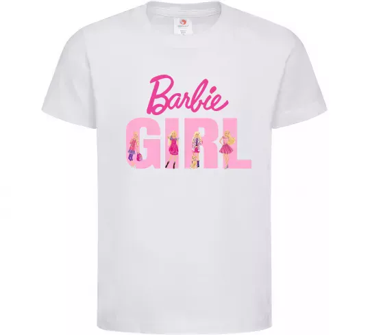 Детская футболка Girl Barbie Белый фото