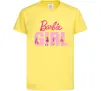 Детская футболка Girl Barbie Лимонный фото