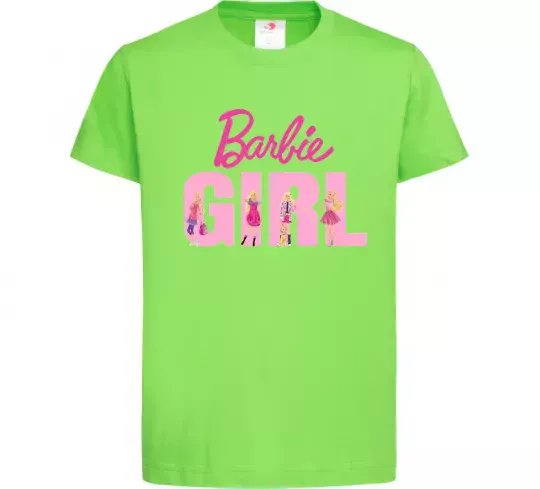 Детская футболка Girl Barbie Лаймовый фото